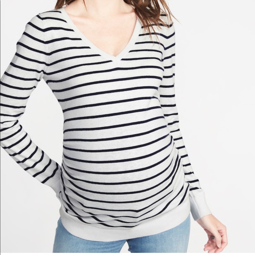 Striped Maternity Sweater